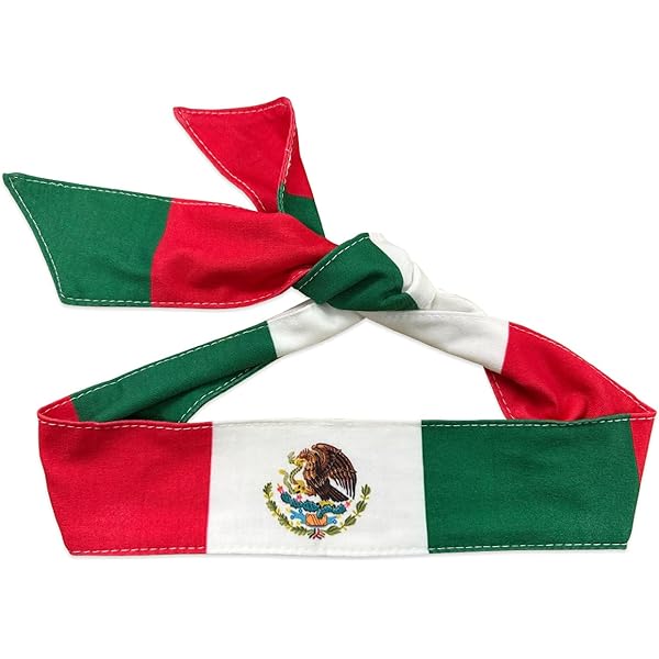 Costume Adventure Mexican Flag Bandana Mexican Bandana